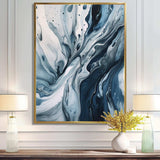 Blue and Grey Ethereal Elixir III - Abstract Canvas Wall Art