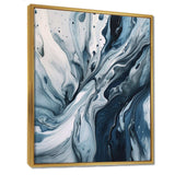 Blue and Grey Ethereal Elixir III - Abstract Canvas Wall Art