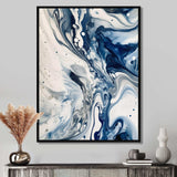 Blue and Grey Ethereal Elixir IV - Abstract Canvas Wall Art