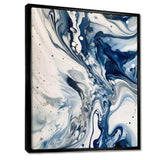 Blue and Grey Ethereal Elixir IV - Abstract Canvas Wall Art