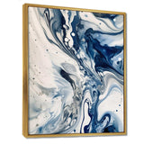 Blue and Grey Ethereal Elixir IV - Abstract Canvas Wall Art