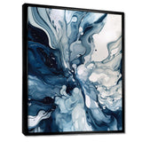 Blue Grey Ethereal Elixir I - Abstract Canvas Wall Art