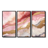 Pink and Gold Enchanted Spills I - Multi-Panels