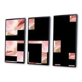Pink and Gold Enchanted Spills I - Multi-Panels