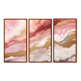 Pink and Gold Enchanted Spills I - Multi-Panels