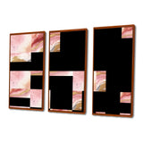 Pink and Gold Enchanted Spills I - Multi-Panels