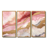 Pink and Gold Enchanted Spills I - Multi-Panels