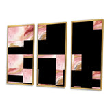 Pink and Gold Enchanted Spills I - Multi-Panels
