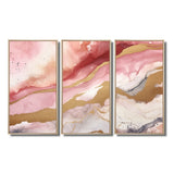 Pink and Gold Enchanted Spills I - Multi-Panels