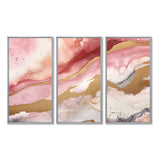 Pink and Gold Enchanted Spills I - Multi-Panels