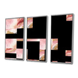 Pink and Gold Enchanted Spills I - Multi-Panels