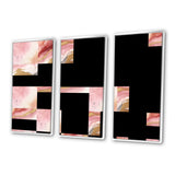 Pink and Gold Enchanted Spills I - Multi-Panels