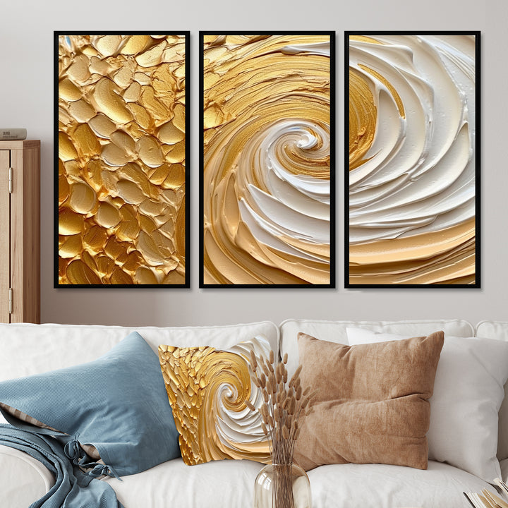 Gold Eternal Swirl I - Multi-Panels