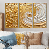 Gold Eternal Swirl I - Multi-Panels