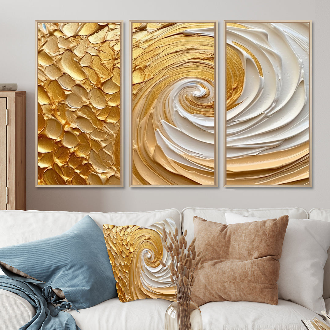 Gold Eternal Swirl I - Multi-Panels