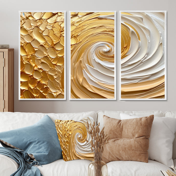 Gold Eternal Swirl I - Multi-Panels