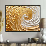 Gold Eternal Swirl I - Abstract Canvas Wall Art