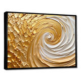 Gold Eternal Swirl I - Abstract Canvas Wall Art