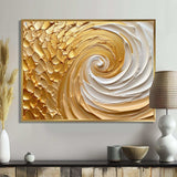 Gold Eternal Swirl I - Abstract Canvas Wall Art