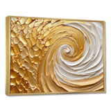 Gold Eternal Swirl I - Abstract Canvas Wall Art