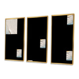 Gold and Blue Vibrant Spirals II - Multi-Panels