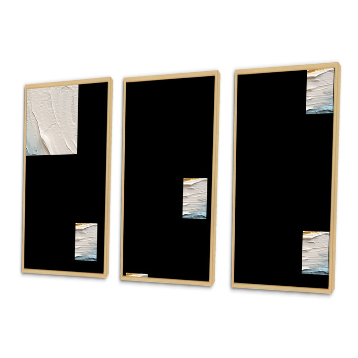 Gold and Blue Vibrant Spirals II - Multi-Panels