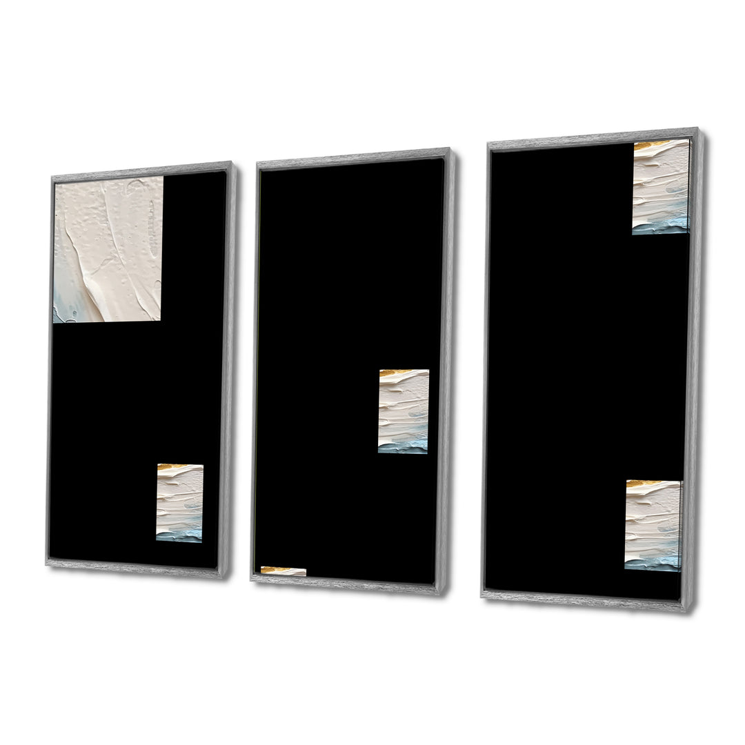 Gold and Blue Vibrant Spirals II - Multi-Panels