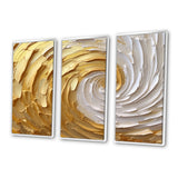 Gold and Cream Enchanted Whirls I - Multi-Panels