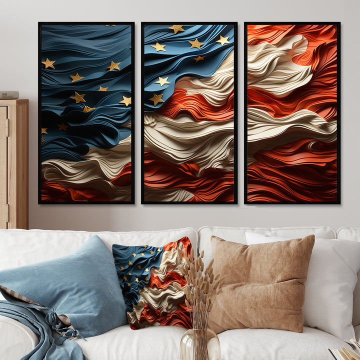 Modern USA Flag II - Multi-Panels
