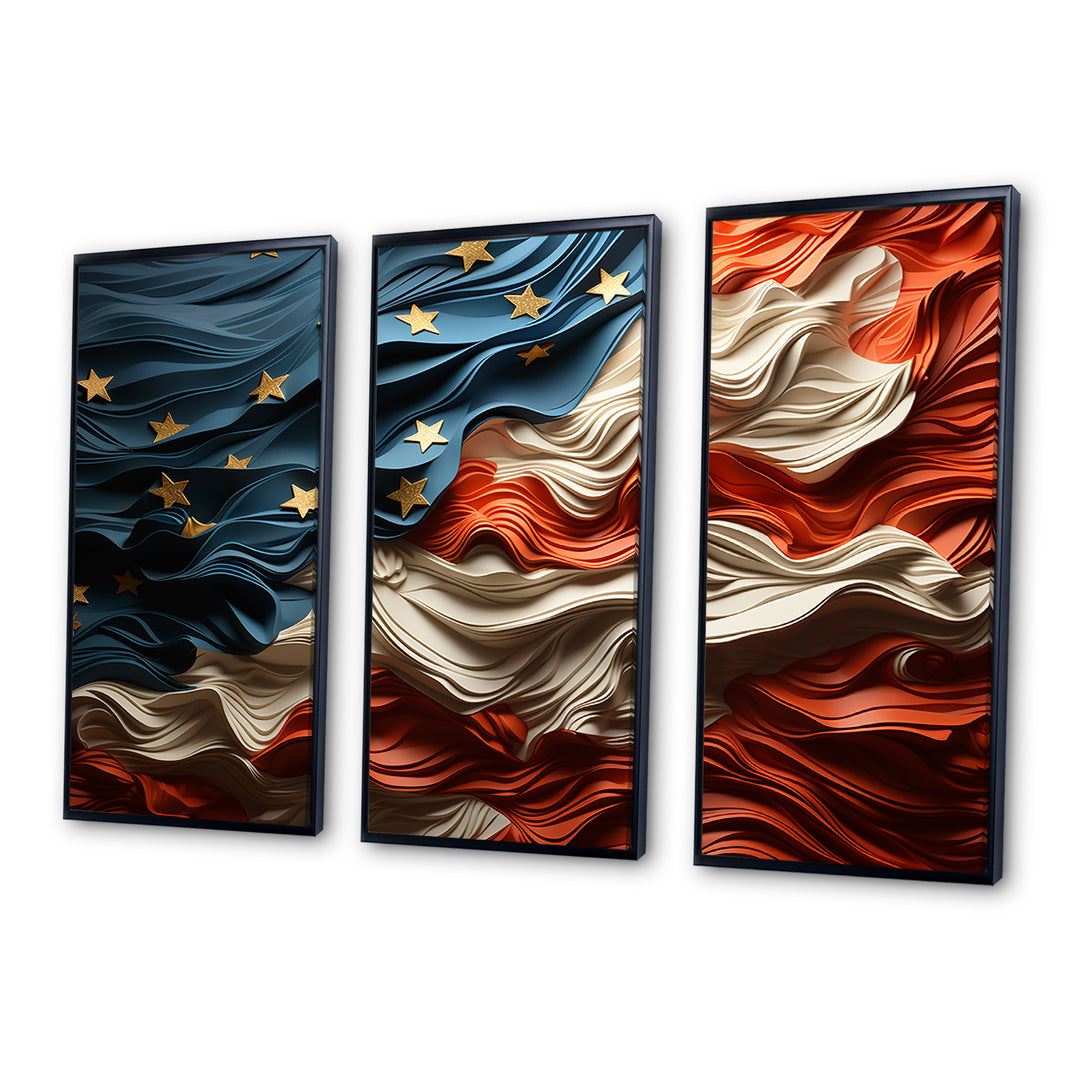 Modern USA Flag II - Multi-Panels