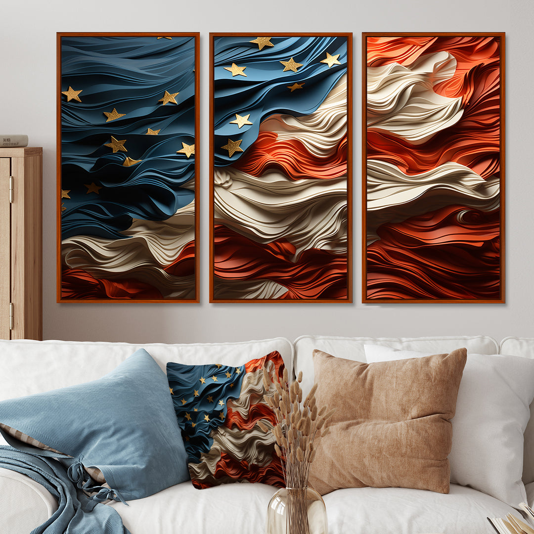 Modern USA Flag II - Multi-Panels