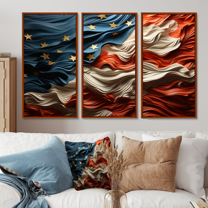 Modern USA Flag II - Multi-Panels