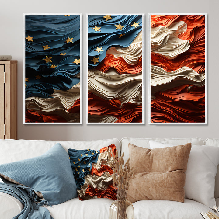 Modern USA Flag II - Multi-Panels