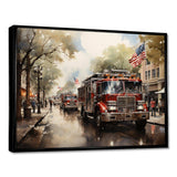 Fire Truck II - Americana Canvas Wall Art