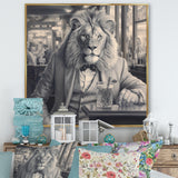 Lion Having A Drink - Animal Home Decor Art