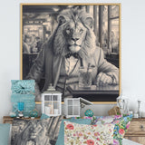 Lion Having A Drink - Animal Home Decor Art