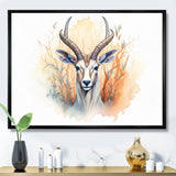 Wild Antelope Charm - Antelope Canvas Wall Art