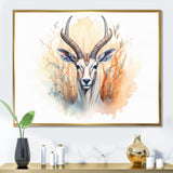 Wild Antelope Charm - Antelope Canvas Wall Art
