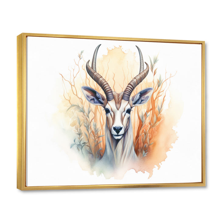 Wild Antelope Charm - Antelope Canvas Wall Art