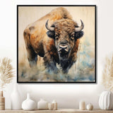 Buffalo Majesty - Animals Canvas Wall Art