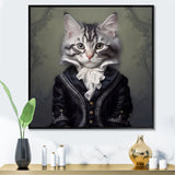 Elegant Whiskers - Cat Bedroom Wall Art