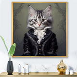 Elegant Whiskers - Cat Bedroom Wall Art