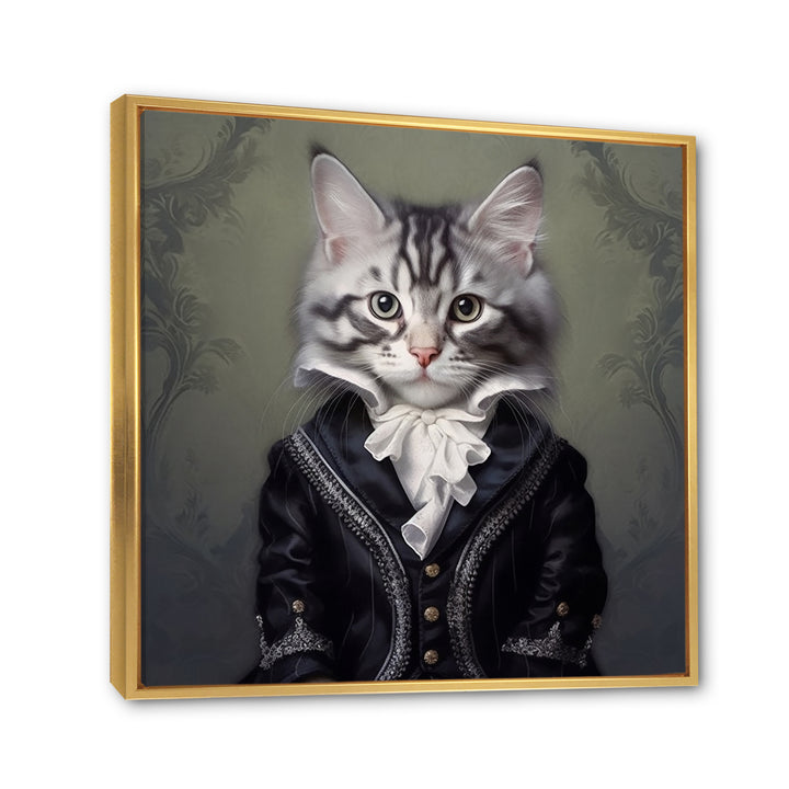 Elegant Whiskers - Cat Bedroom Wall Art