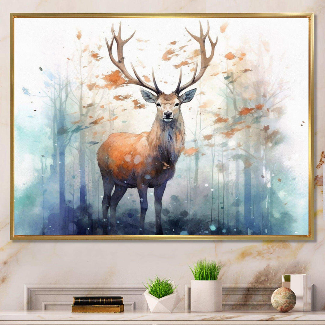 Woodland Wanderers - Animals Canvas Wall Art