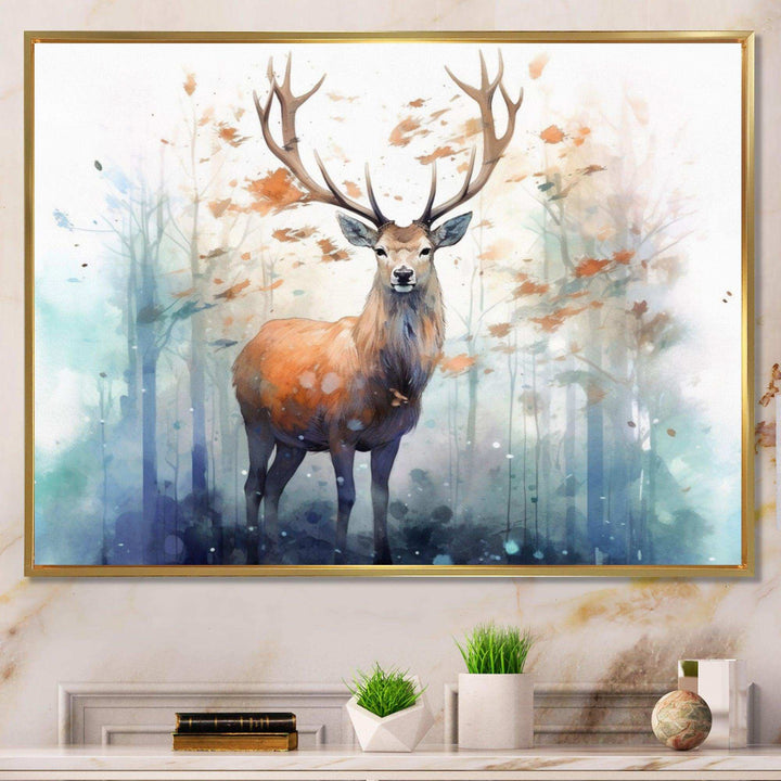 Woodland Wanderers - Animals Canvas Wall Art