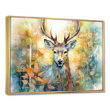 Deer Wonderers I - Animals Canvas Wall Art