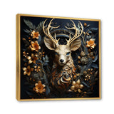 Deer Wonderers III - Animals Canvas Wall Art