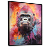 Pink Black Popart Gorilla - Gorilla Wall Art Prints