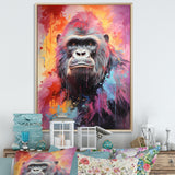 Pink Black Popart Gorilla - Gorilla Wall Art Prints