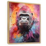 Pink Black Popart Gorilla - Gorilla Wall Art Prints